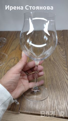Големи чаши за вино, кристалин. 550 мл, снимка 6 - Чаши - 45723807