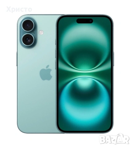 НОВ!!! Apple iPhone 16, 128GB, 5G, Teal + подарък оригинален адаптер Apple , снимка 2 - Apple iPhone - 53375675
