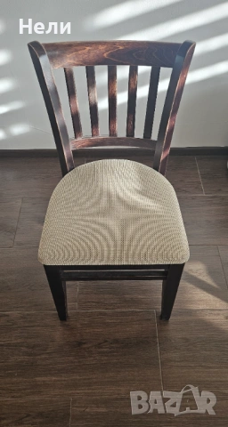 ​🪵 Стилна трапезна маса с 4 стола – Комплект (Венге), снимка 2 - Маси - 53149475