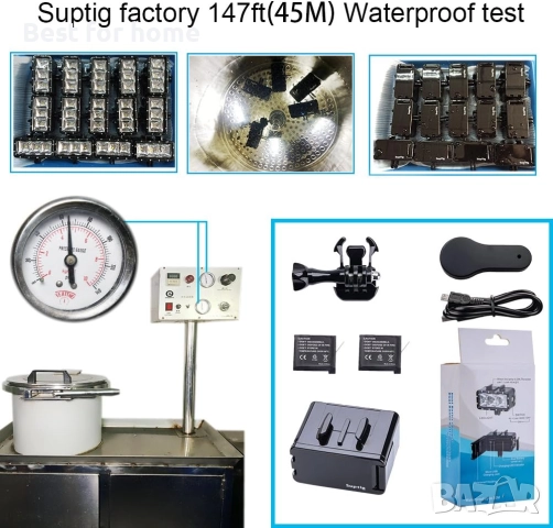 Suptig Водоустойчива, димируема, подводна светлина за GoPro Hero , снимка 8 - Чанти, стативи, аксесоари - 51847186