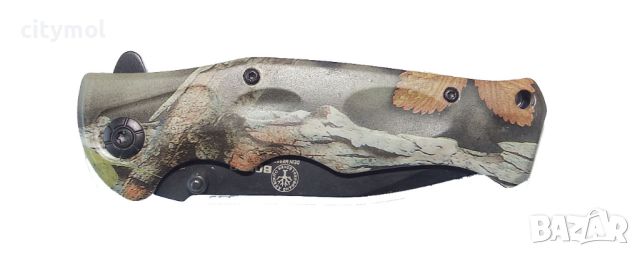 Дизайнерски нож сгъваем BOKER PLUS 96/210, с горски мотиви, снимка 2 - Ножове - 45210994