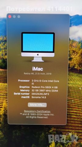 iMac 2019 , снимка 3 - Работни компютри - 45979414