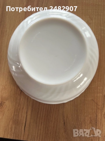 Бяла купа за салата, снимка 6 - Чинии - 53690846