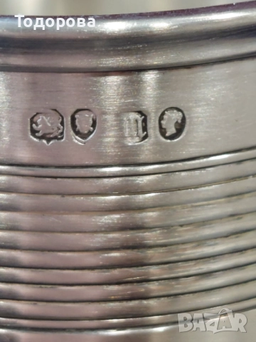 Лот Сребърни чаши,солидно Сребро проба 925-800, снимка 7 - Чаши - 52167733