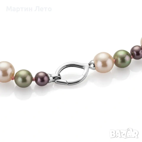 Перлена огърлица. Естествени перли и сребро., снимка 9 - Колиета, медальони, синджири - 53250463