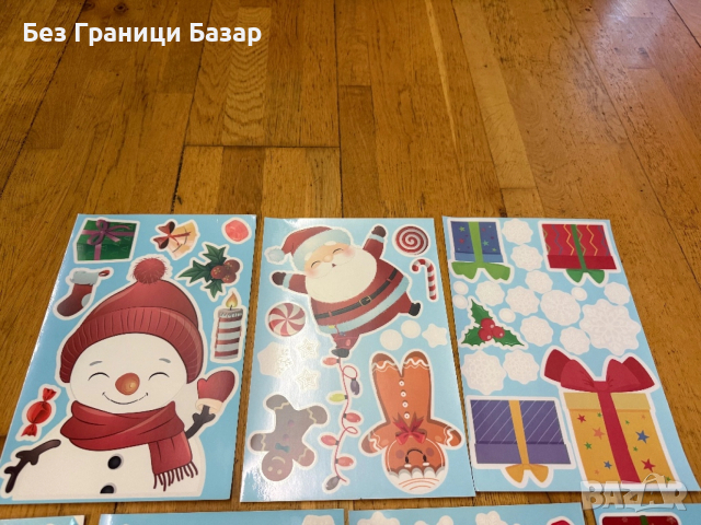 Нови стикери за прозорец Декорация Коледa многократна употреба Украса, снимка 4 - Други - 52454819