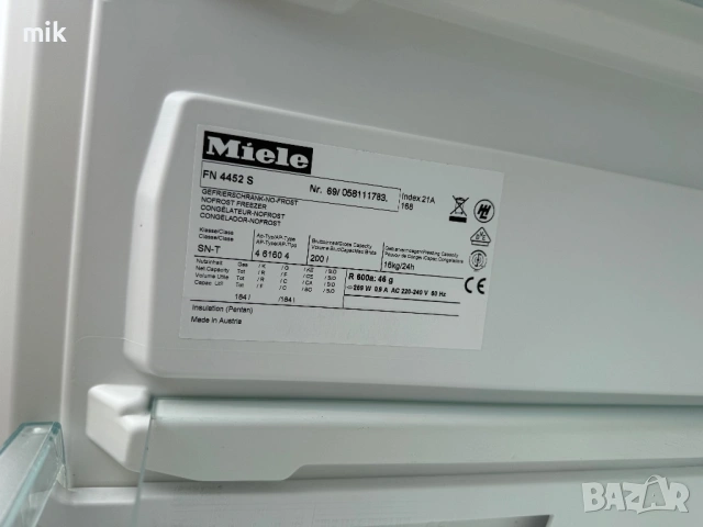 Фризер Миеле No Frost 145 см , снимка 8 - Фризери - 53519903