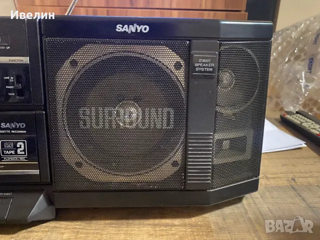 Sanyo boombox, снимка 3 - Радиокасетофони, транзистори - 48707790