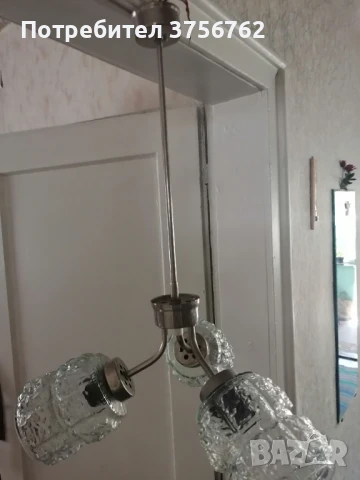 Продавам запазен полилей от соца, снимка 8 - Полилеи - 50712198