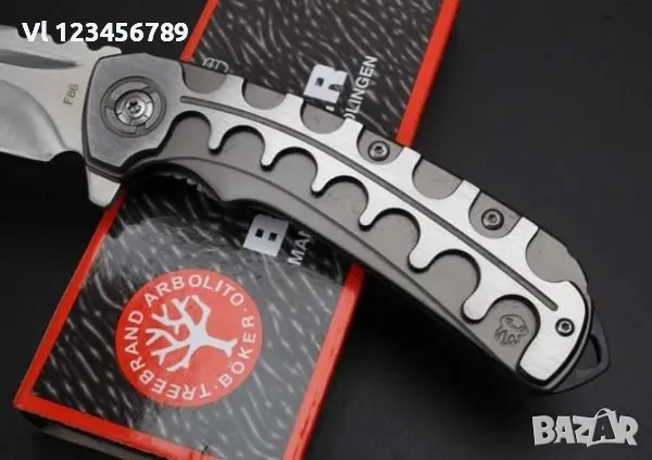 Сгъваем нож BOKER F86 -98х231, снимка 4 - Ножове - 48479629