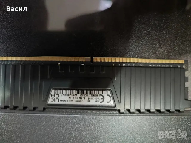 RAM памет Corsair Vengeance LPX Black 1x16GB, снимка 2 - RAM памет - 48669950