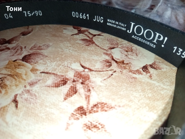JOOP ITALY Нов Мъжки Колан Изцяло от Естествена Кожа 95см., снимка 3 - Колани - 52703329