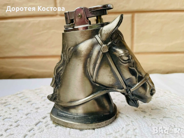 Красива запалка от Англия от цветен метал, снимка 4 - Антикварни и старинни предмети - 53389490