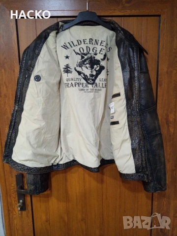КОЖЕНО Якe Размер 4XL 100% Оригинално Внос от Англия, снимка 11 - Якета - 52001684