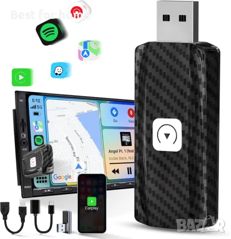 Безжичен адаптер за автомобил  MSXTTLY Carplay