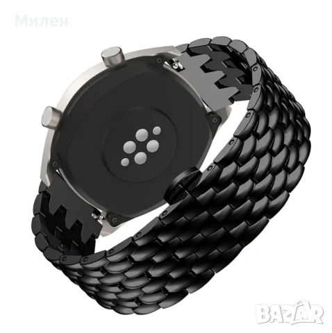 Метална стоманена верижка 22мм, снимка 2 - Каишки за часовници - 53923510