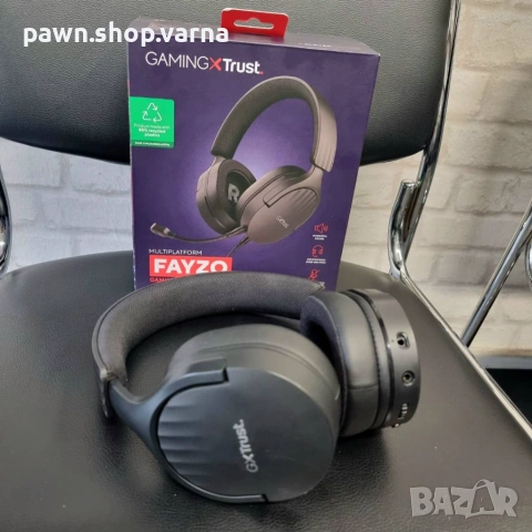 Геймърски слушалки Trust GXT Fayzo –  с микрофон, като нови!, снимка 2 - Слушалки и портативни колонки - 53900616