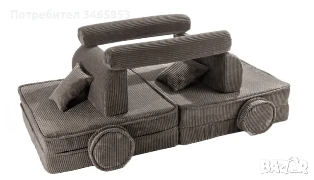 Диван за детска стая 160x80cм. - Диван за игра за деца, Montessori Детски диван с функция сън , снимка 6 - Мебели за детската стая - 49186203