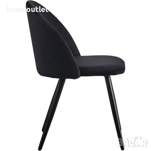 ПРОМОЦИЯ Трапезни столове с дамаска от кадифе, к-кт от 2бр. CLIPOP C-U-DC-0074BL, снимка 3 - Столове - 50683909