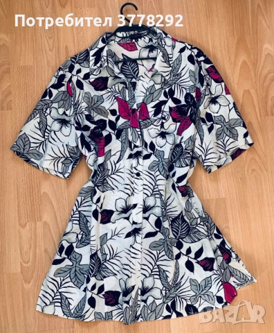 Ризи дамски Нови, 6 бр. различни размери 4 бр -M-L и 2 XL/2XL и тениска, р-р  L, снимка 6 - Ризи - 51989752