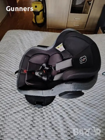 ISOFIX BabyGo, Rotativ 360, 0-18 кг, Черен, снимка 8 - Столчета за кола и колело - 48631146