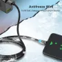 Магнитен кабел U s l i o n 3 в 1 за зареждане на телефони - micro USB, снимка 5