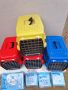 4 бр Транспортна кутия,клетка(куче,котка,зайче, папагал) + памперси, снимка 2