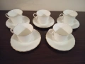 Комплект 5 бр чаши за кафе костен порцелан, снимка 1