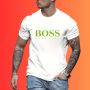 HUGO BOSS мъжки тениски в бяло , снимка 1 - Тениски - 45753841