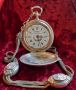Старинен Османски джобен часовник с кюстек, снимка 1