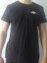 Черна памучна тениска Umbro (XХL), снимка 1 - Спортни дрехи, екипи - 45466890