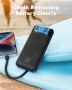 Charmast 22,5 W Power Bank, 20000 mAh вградени 4 кабела, тънко USB C преносимо зарядно устройство, L, снимка 2