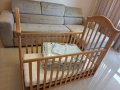 Продавам бебешка кошара ,матрак и комплект в топ състояние , снимка 1