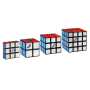 Комплект оригинални Рубик кубчета Edge & 2x2 & 3x3 & 4x4 - С цветни пластини (еко-опаковка), снимка 1