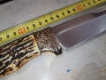 НОЖ-МАСИВЕН,ЗЛАТО И РОГ 2602261818, снимка 16