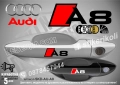 AUDI A2 стикери дръжки SKD-AU-A2, снимка 8