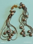 Винтидж артистични сребърни обеци стил поднесен аристократично 25883, снимка 9