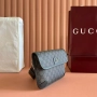 чанта Gucci GG Supreme Jacquard Belt Bag Grey & Black, снимка 3