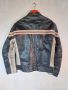 Кожено Рокерско яке Jack & Jones Vintage DENIM, Стил damage leather jacket, Размер М, снимка 6