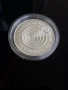 нециркулирала сребърна соц монета от 5 лева 1979г. - "100 години български съобщения", снимка 3