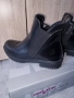 ниски боти лак и кожа , снимка 3