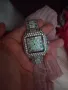 Уникален Часовник Cartier Картие All Diamonds Crystals Copy Унисекс Мъжки дамски Римски цифри , снимка 1