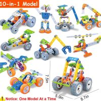  STEM Building Toys 10 в 1 комплект играчки за конструиране, строител за деца 5+ год., снимка 7 - Образователни игри - 45111782