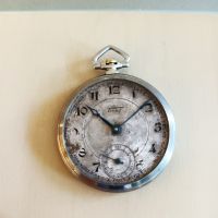 Джобен часовник ТИСОТ TISSOT LOCLE 1937г, снимка 8 - Антикварни и старинни предмети - 45192282