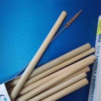 100 бр. бамбукови сламки за многократна употреба , снимка 1 - Други - 45334805