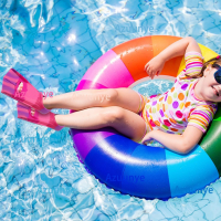 Детски плавници Azuunye, силиконови, за плуване, за деца, розово/лилаво, S, снимка 6 - Други - 44993260