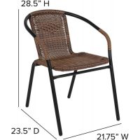 Градински комплект – маса с 2 стола цвят черен и кафяв, снимка 6 - Градински мебели, декорация  - 46191917