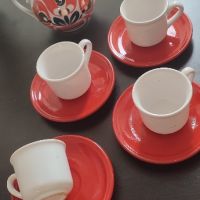 Чаши за кафе, бяла керамика, снимка 2 - Сервизи - 45232692
