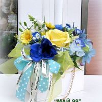 Подаръчна чантичка с цветя, снимка 3 - Подаръци за жени - 45527958