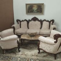 Италианска барокова гарнитура, снимка 6 - Дивани и мека мебел - 45373658